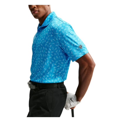 Nike Par Dri-FIT Grass Print Golf Polo Shirt IO0734