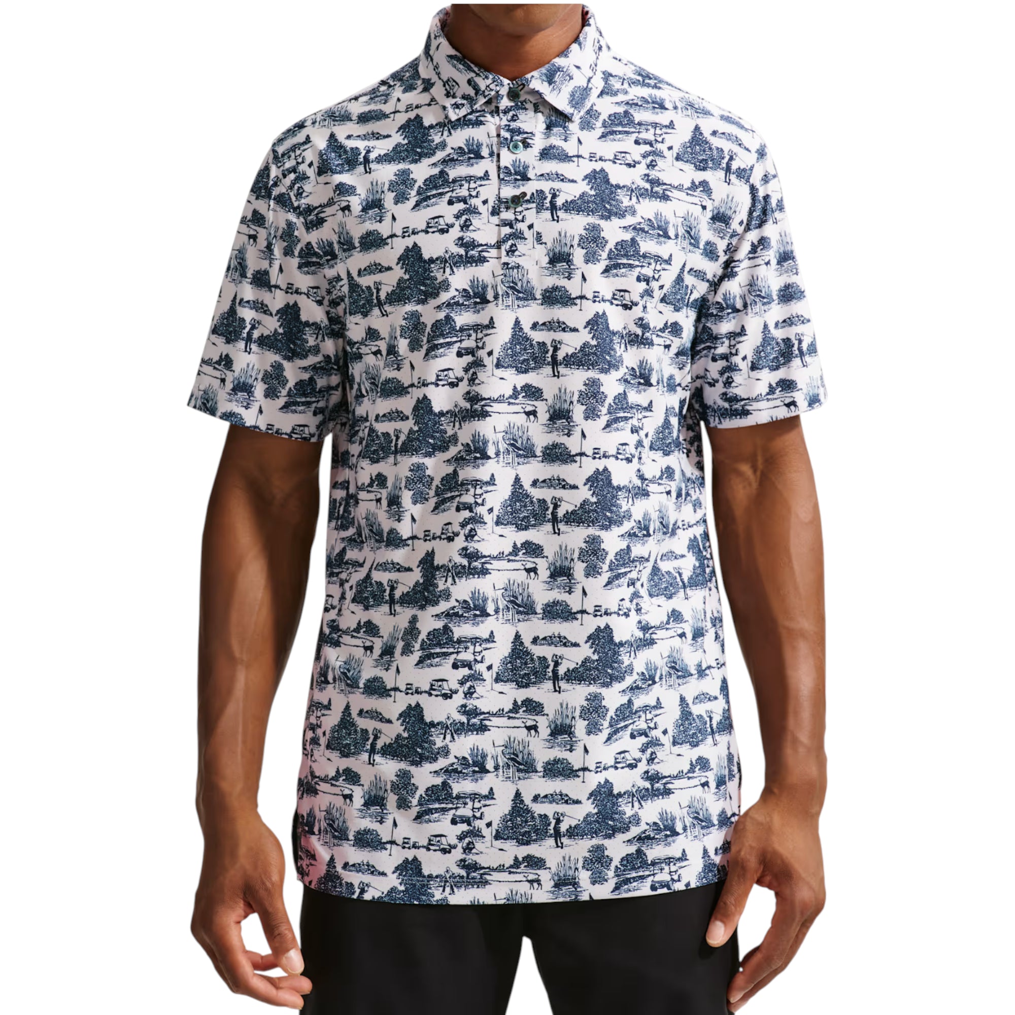 Nike Tailored Toile Golf Polo Shirt IO2167
