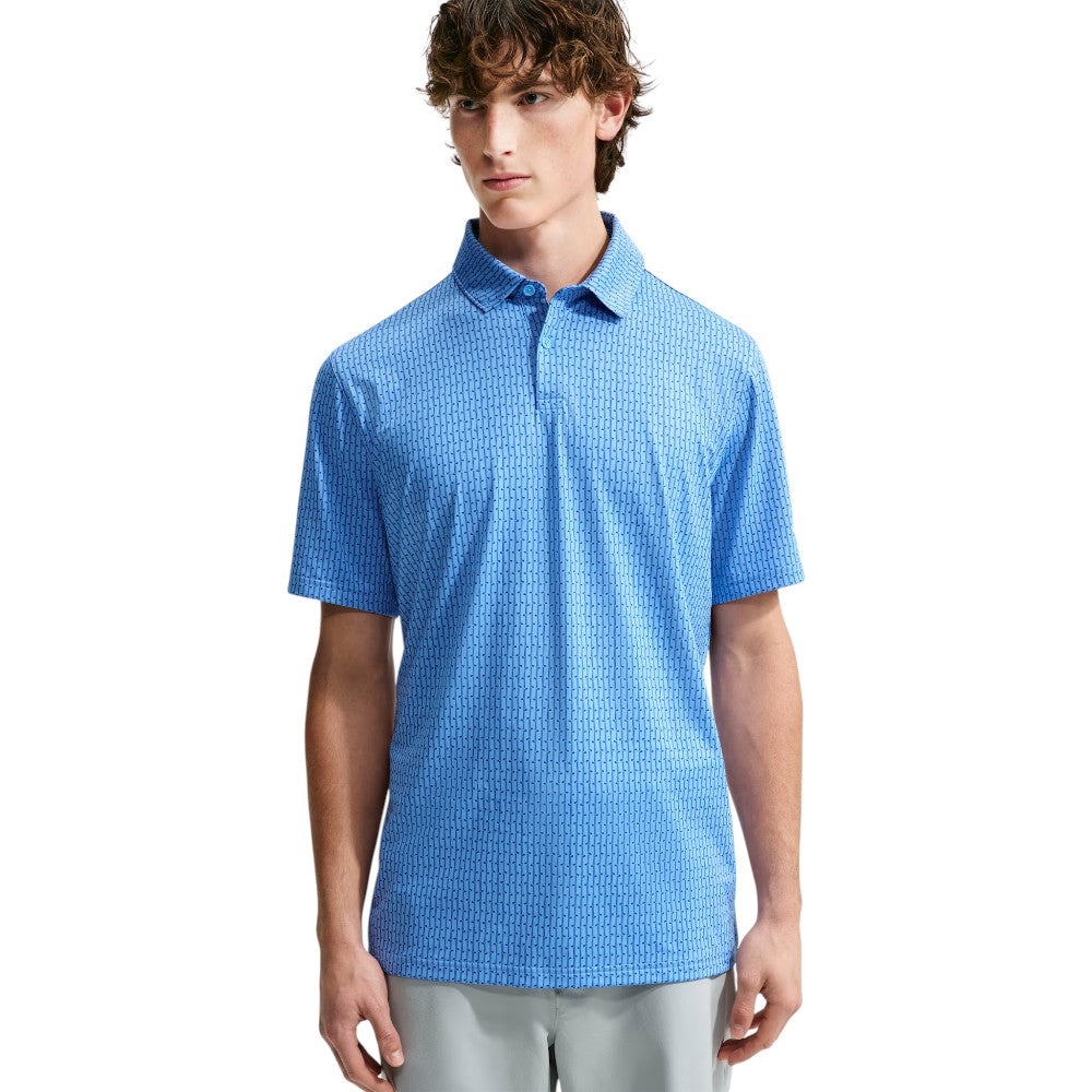 Nike Dri-Fit Velocity Vertical Print Golf Polo Shirt IO0697