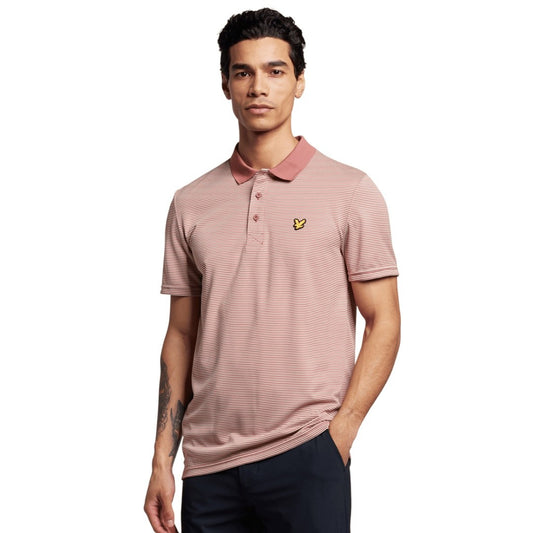 Lyle & Scott Microstripe Golf Polo Shirt SP1464GC