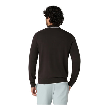 Original Penguin Heritage Knitted LS Golf Polo Shirt OGGFG008