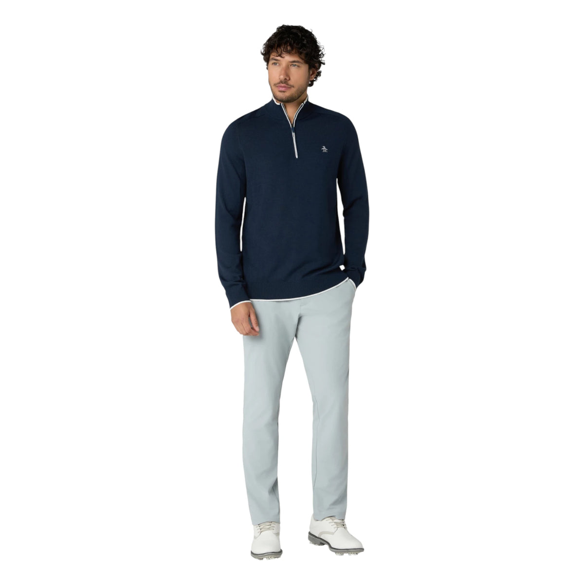 Original Penguin Heritage Mock Neck Golf Sweater OGGFG025
