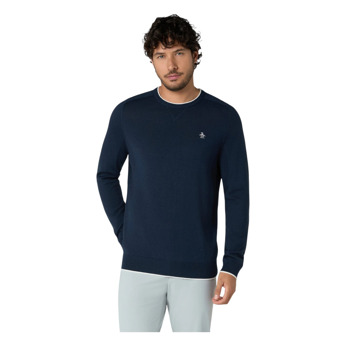 Original Penguin Heritage Crew Neck Golf Sweater OGGFG026