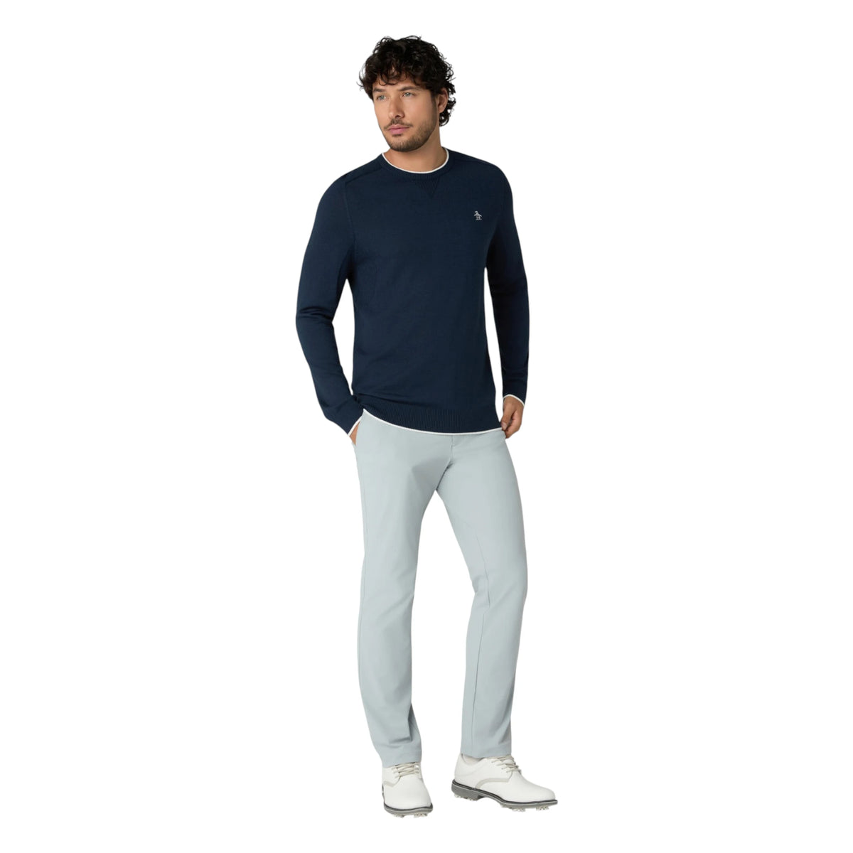Original Penguin Heritage Crew Neck Golf Sweater OGGFG026