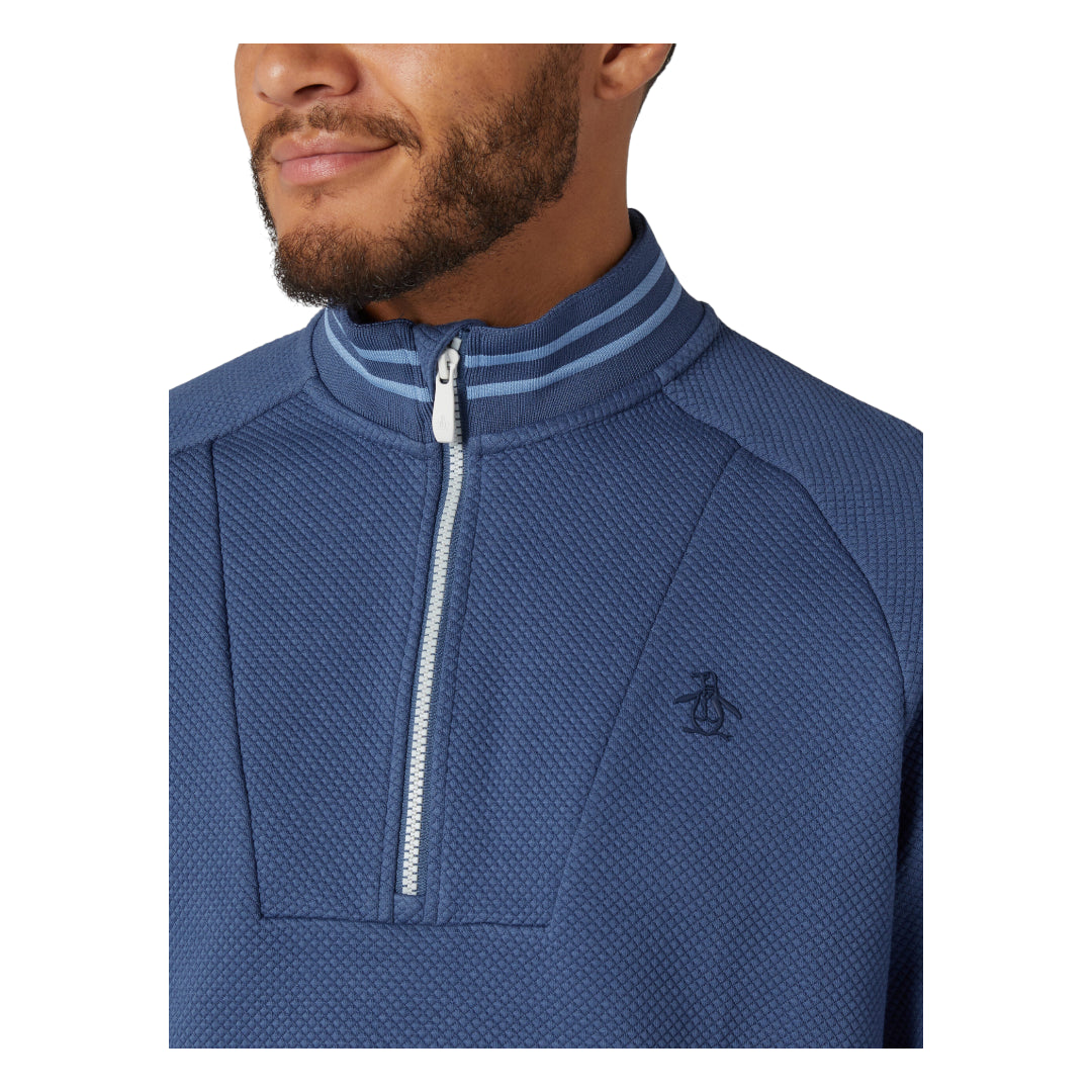 Original Penguin Midweight Mixed Media Golf 1/4 Zip OGKFF007