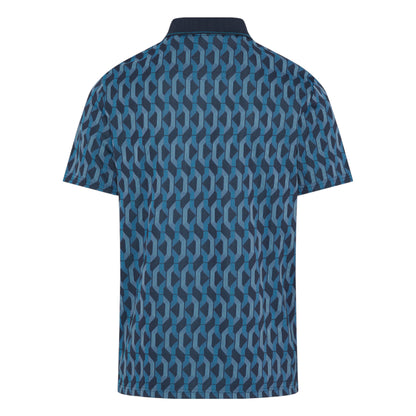 Original Penguin All Over Jacquard Colour Block Golf Polo OGKFF027