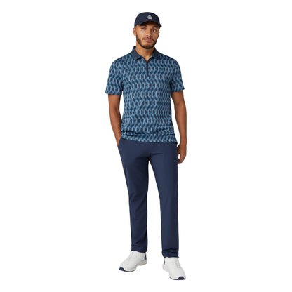 Original Penguin All Over Jacquard Colour Block Golf Polo OGKFF027