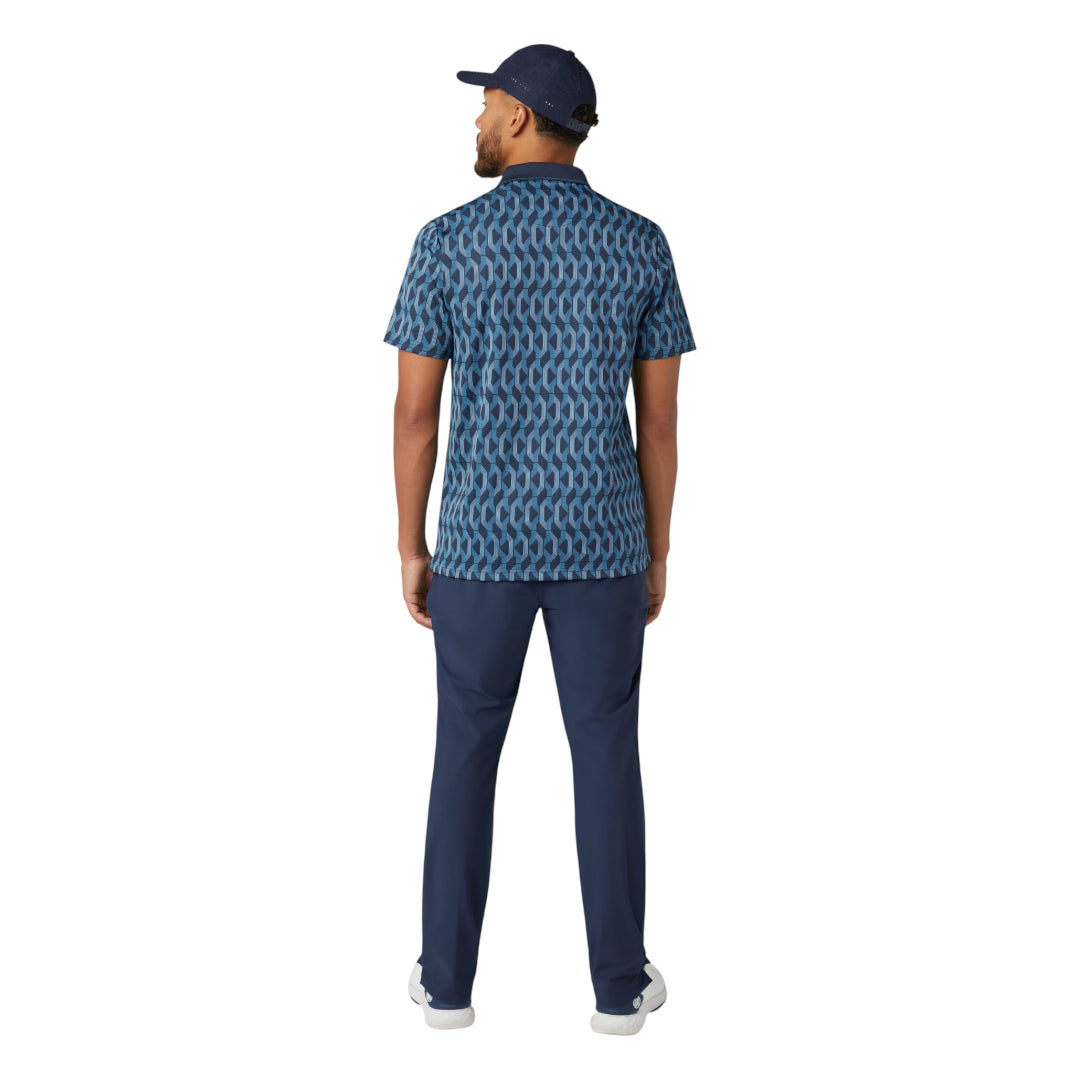 Original Penguin All Over Jacquard Colour Block Golf Polo OGKFF027