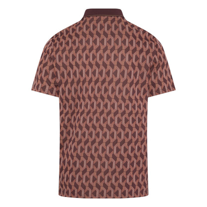 Original Penguin All Over Jacquard Colour Block Golf Polo OGKFF027