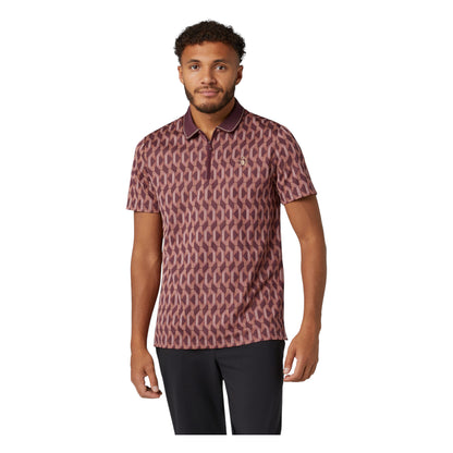 Original Penguin All Over Jacquard Colour Block Golf Polo OGKFF027