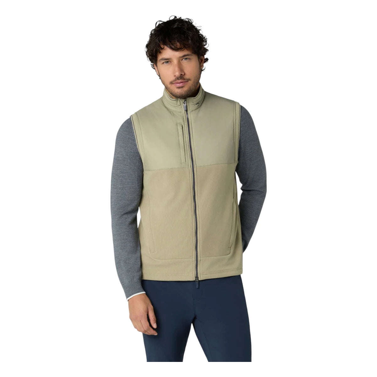 Original Penguin Lightweight Mixed Media Golf Vest OGKFG017