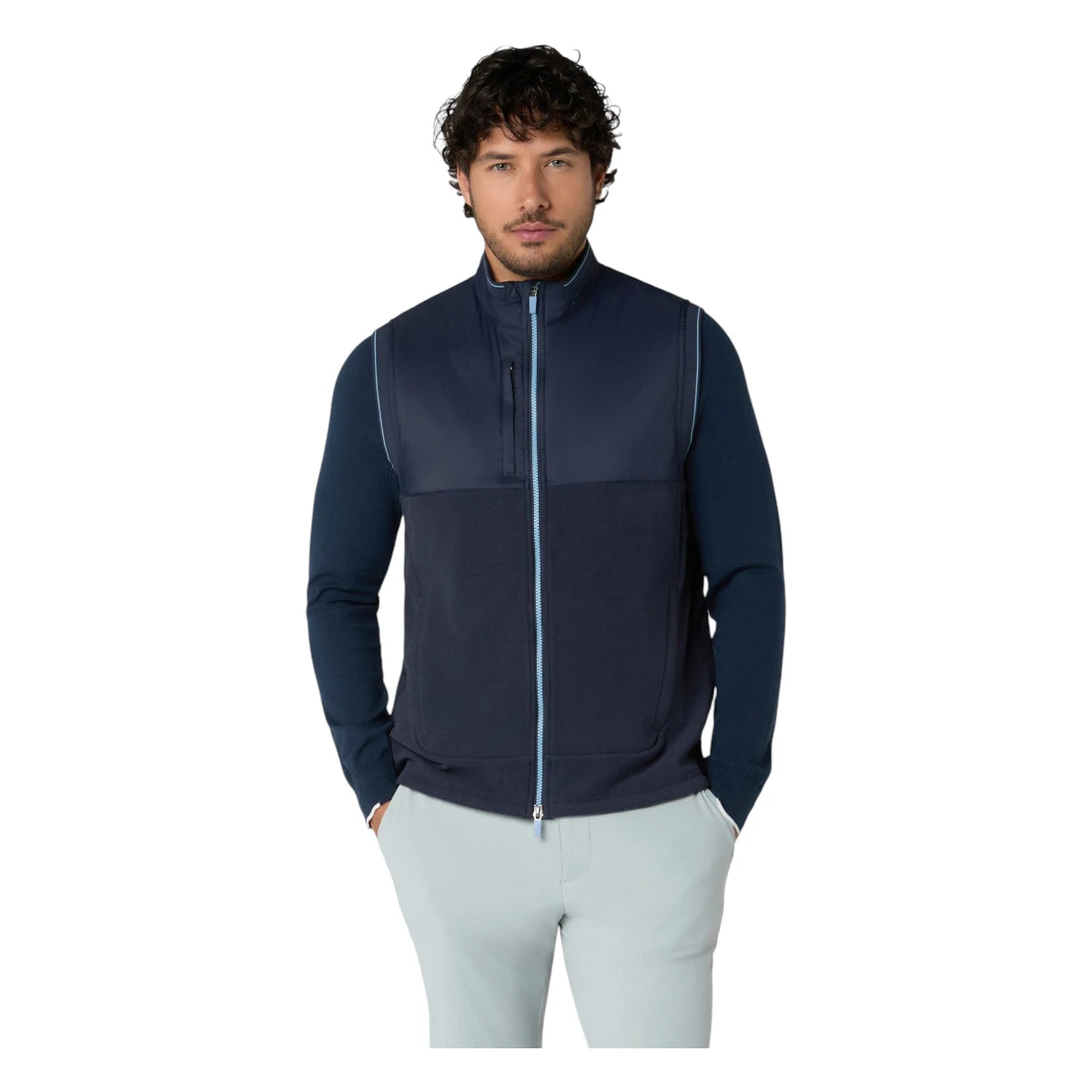 Original Penguin Lightweight Mixed Media Golf Vest OGKFG017