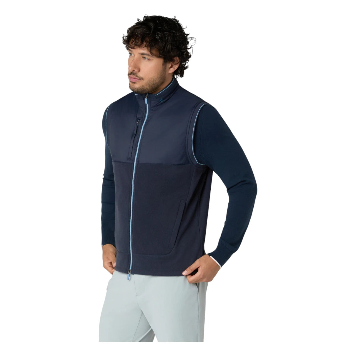 Original Penguin Lightweight Mixed Media Golf Vest OGKFG017