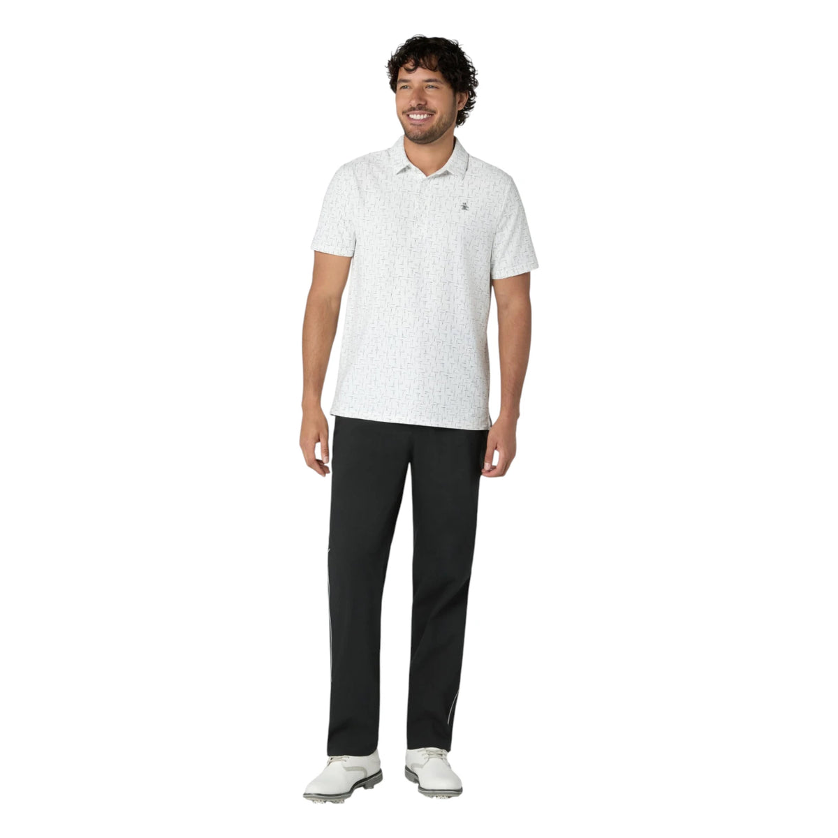 Original Penguin Flag Print Golf Polo Shirt OGKFG031