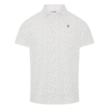 Original Penguin Flag Print Golf Polo Shirt OGKFG031