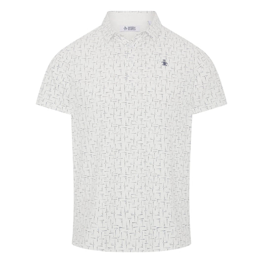 Original Penguin Flag Print Golf Polo Shirt OGKFG031