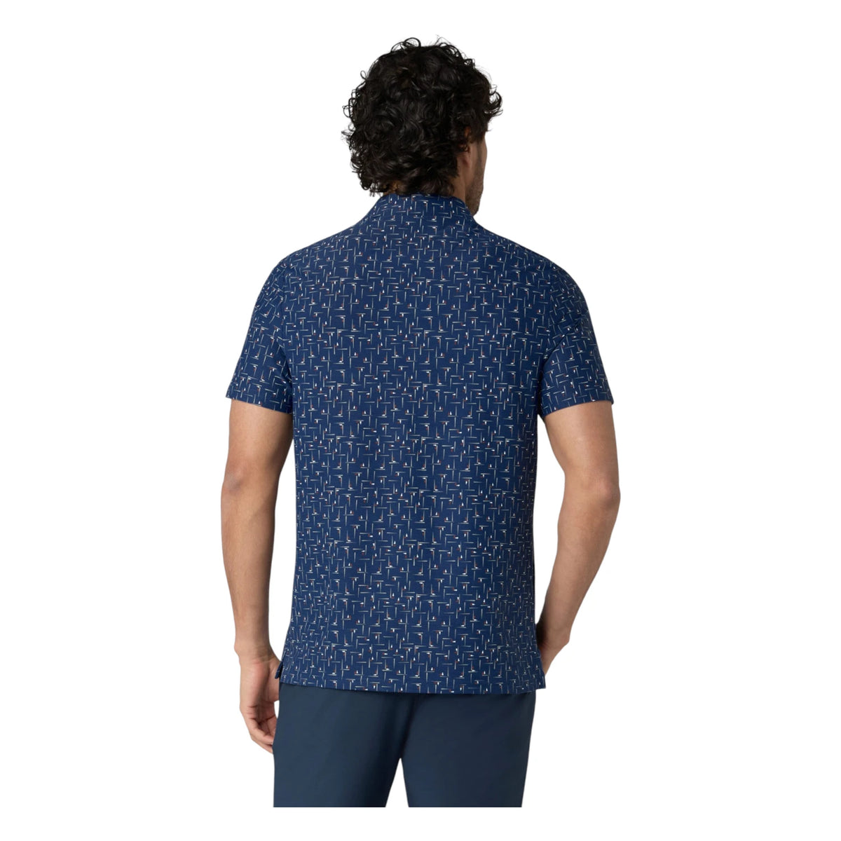 Original Penguin Flag Print Golf Polo Shirt OGKFG031