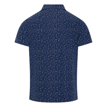 Original Penguin Flag Print Golf Polo Shirt OGKFG031