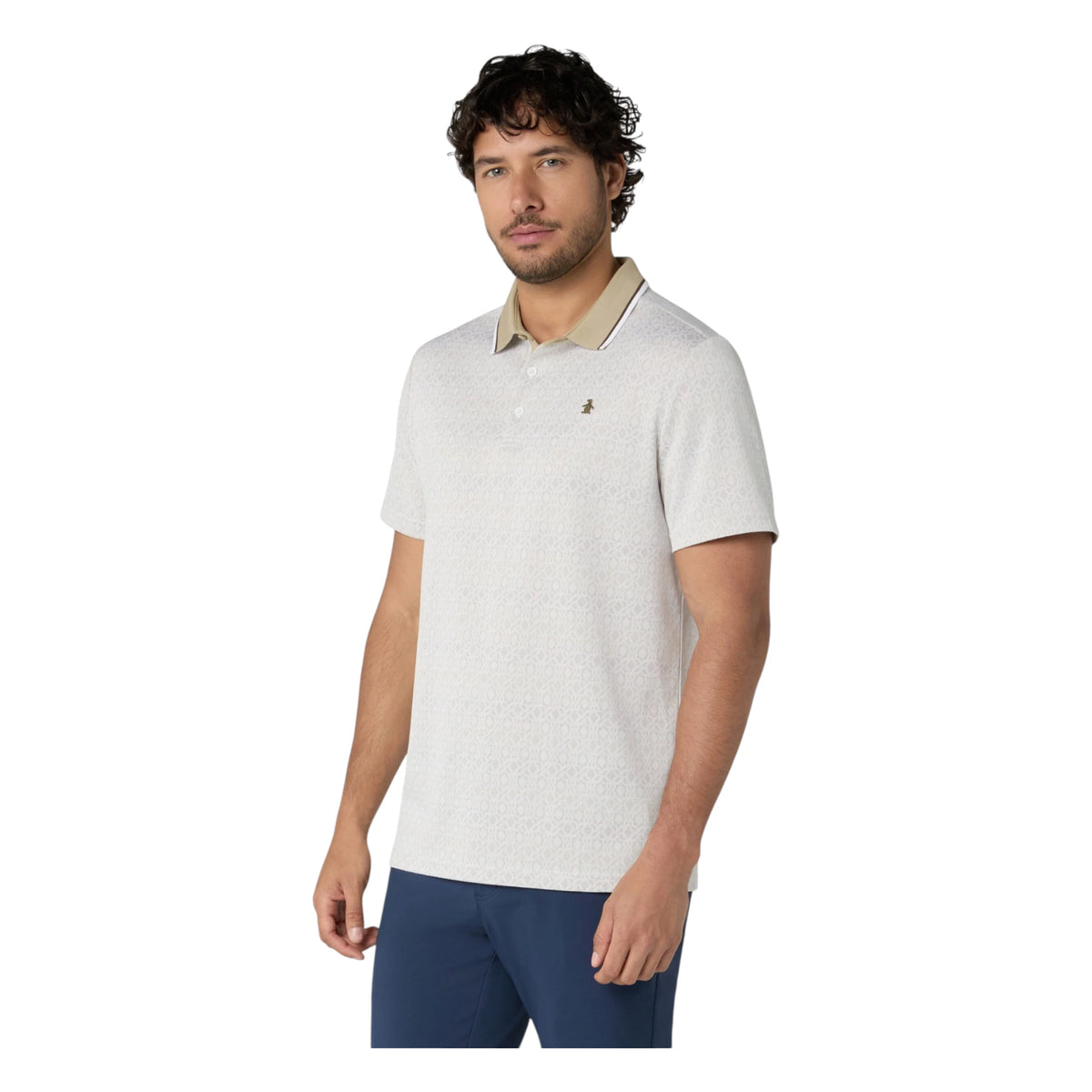 Original Penguin Oxford Jacquard Golf Polo Shirt OGKFG033