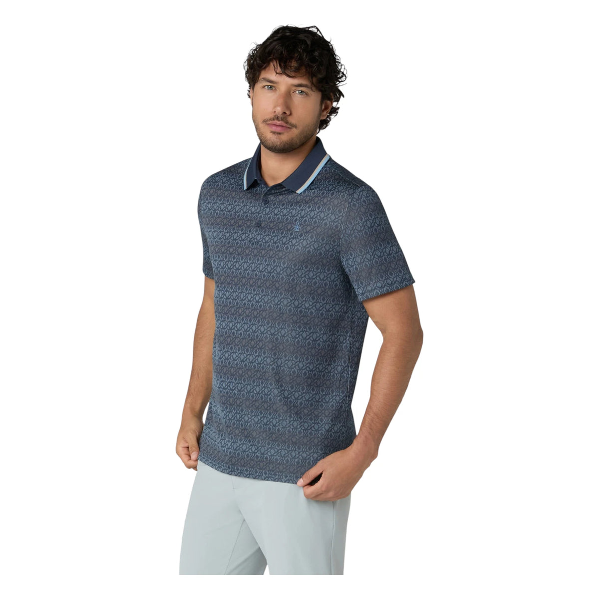 Original Penguin Oxford Jacquard Golf Polo Shirt OGKFG033