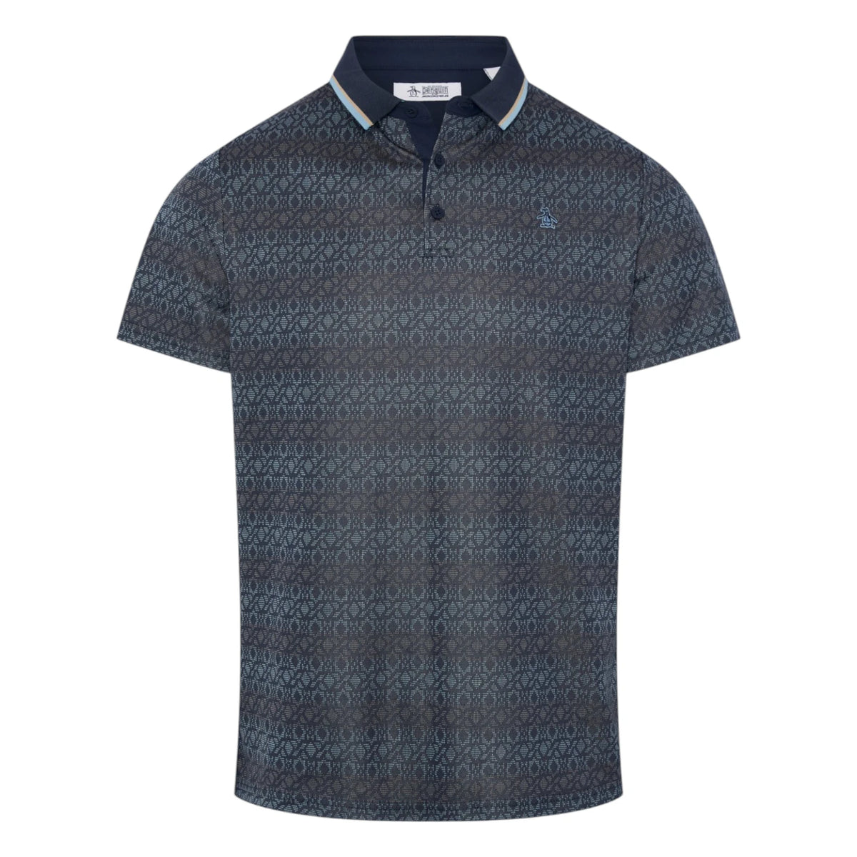 Original Penguin Oxford Jacquard Golf Polo Shirt OGKFG033