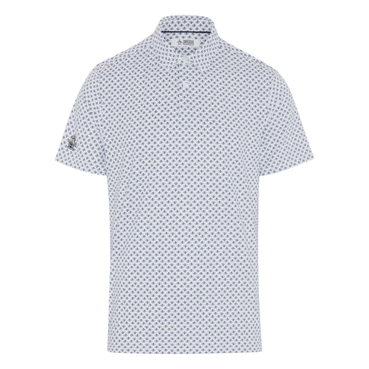 Original Penguin Retro Geo Print Golf Polo Shirt OGKSC0E6