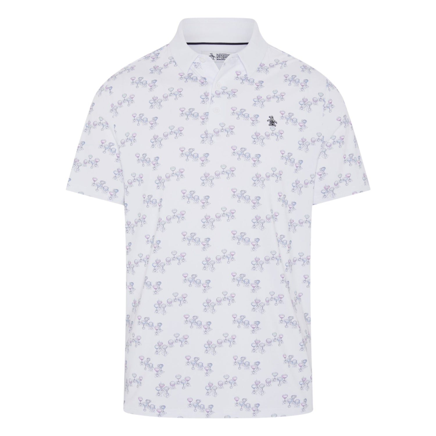 Original Penguin Aerial Cocktail Novelty Golf Polo Shirt OGKSG032