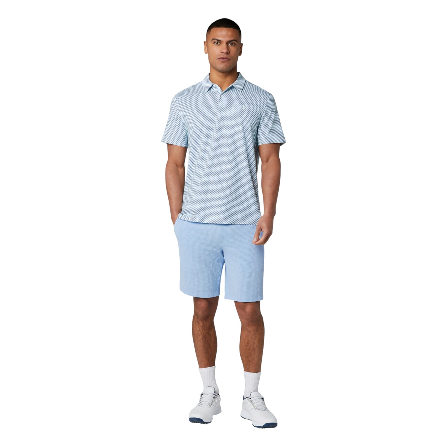 Original Penguin Archives Original Micro GEO Golf Polo Shirt OGKSG033