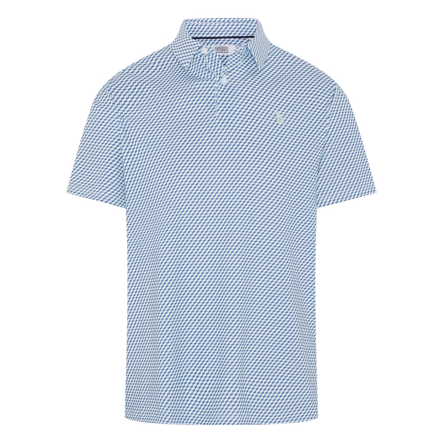 Original Penguin Archives Original Micro GEO Golf Polo Shirt OGKSG033