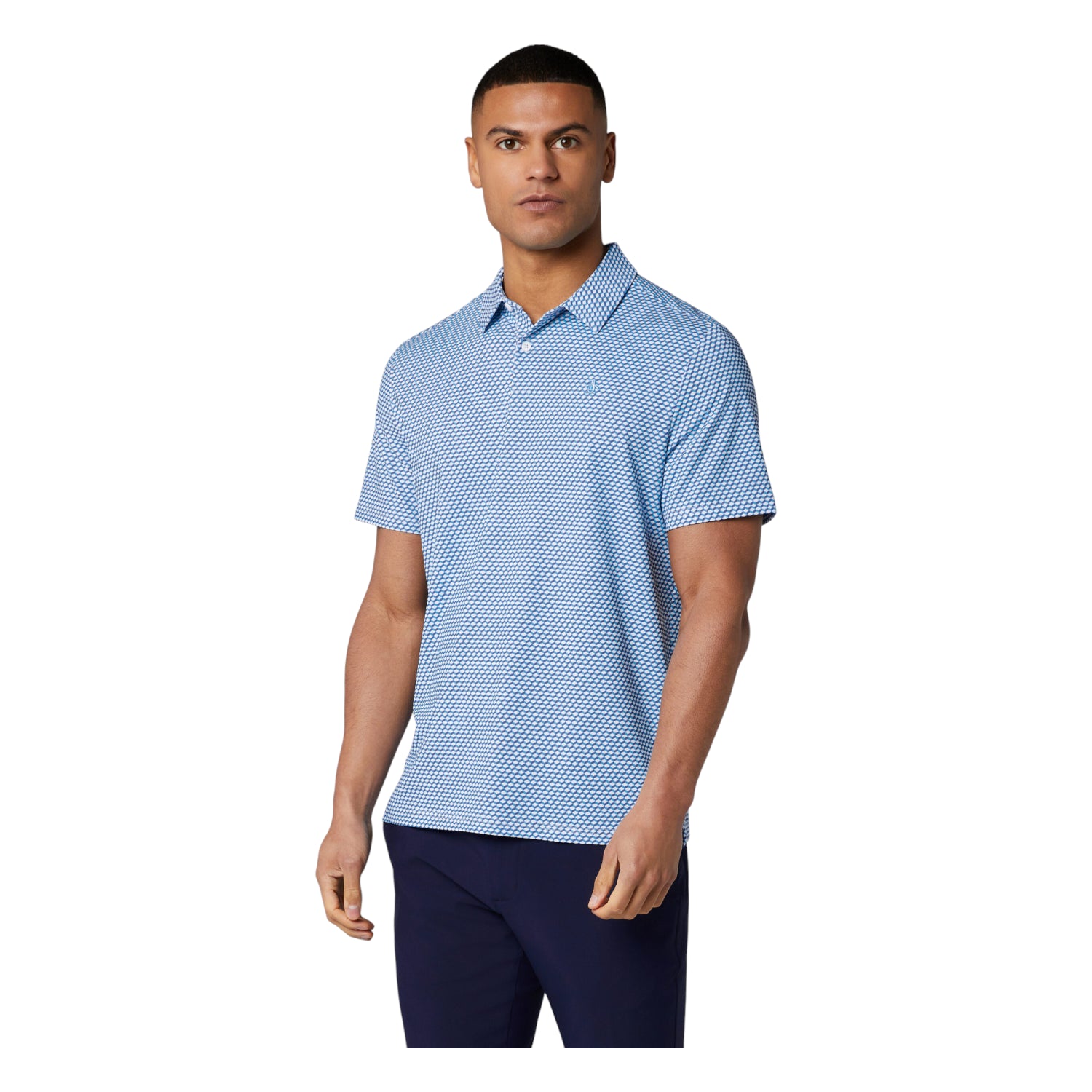 Original Penguin Archives Original Micro GEO Golf Polo Shirt OGKSG033