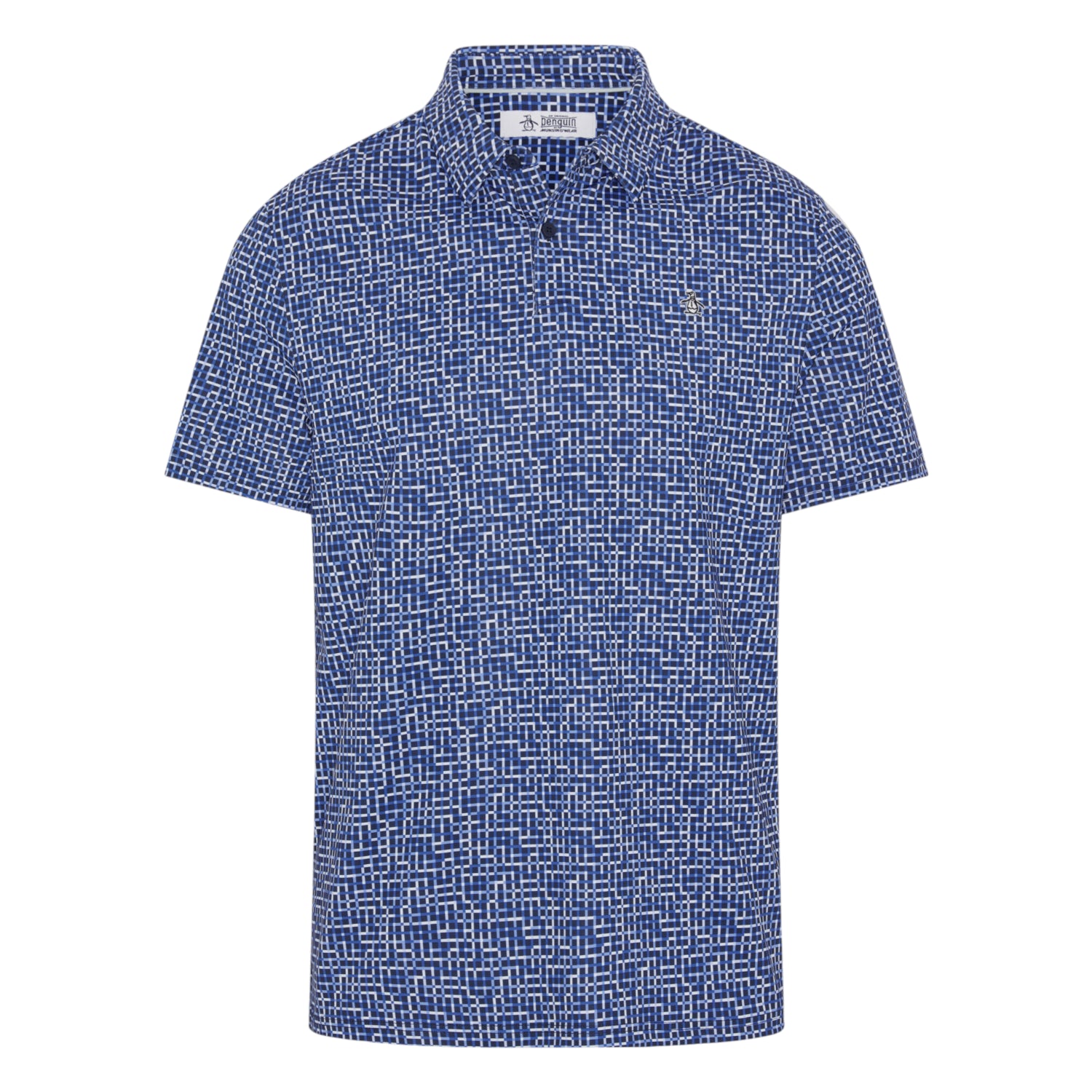 Original Penguin Colour Theory Gingham Golf Polo Shirt OGKSG036