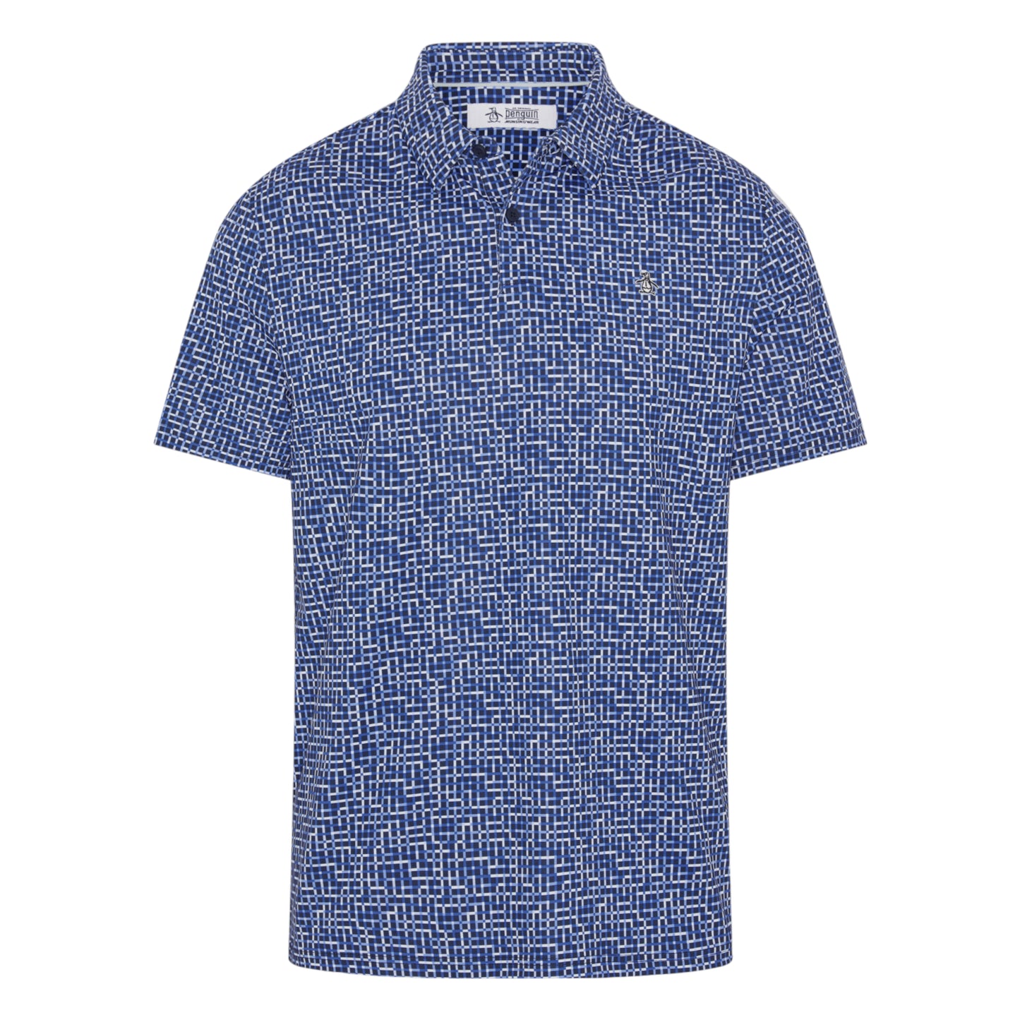 Original Penguin Colour Theory Gingham Golf Polo Shirt OGKSG036