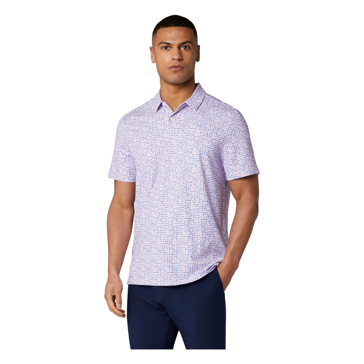 Original Penguin Colour Theory Gingham Golf Polo Shirt OGKSG036