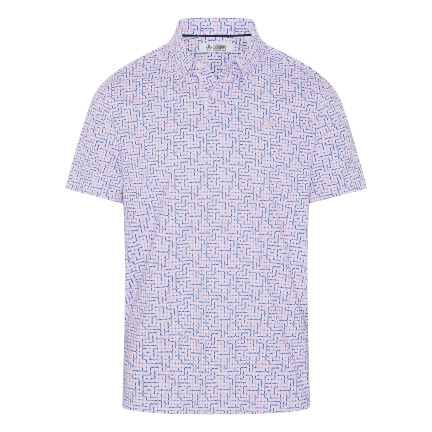 Original Penguin Colour Theory Gingham Golf Polo Shirt OGKSG036