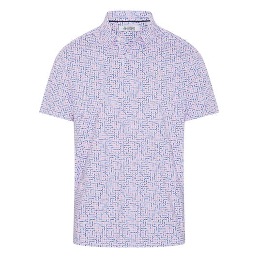 Original Penguin Colour Theory Gingham Golf Polo Shirt OGKSG036