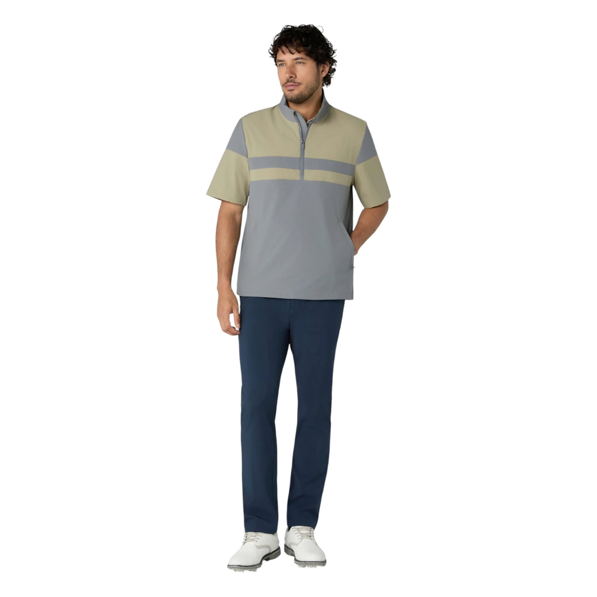 Original Penguin Colour Block Wind 1/4-Zip Golf Jacket OGRFG007