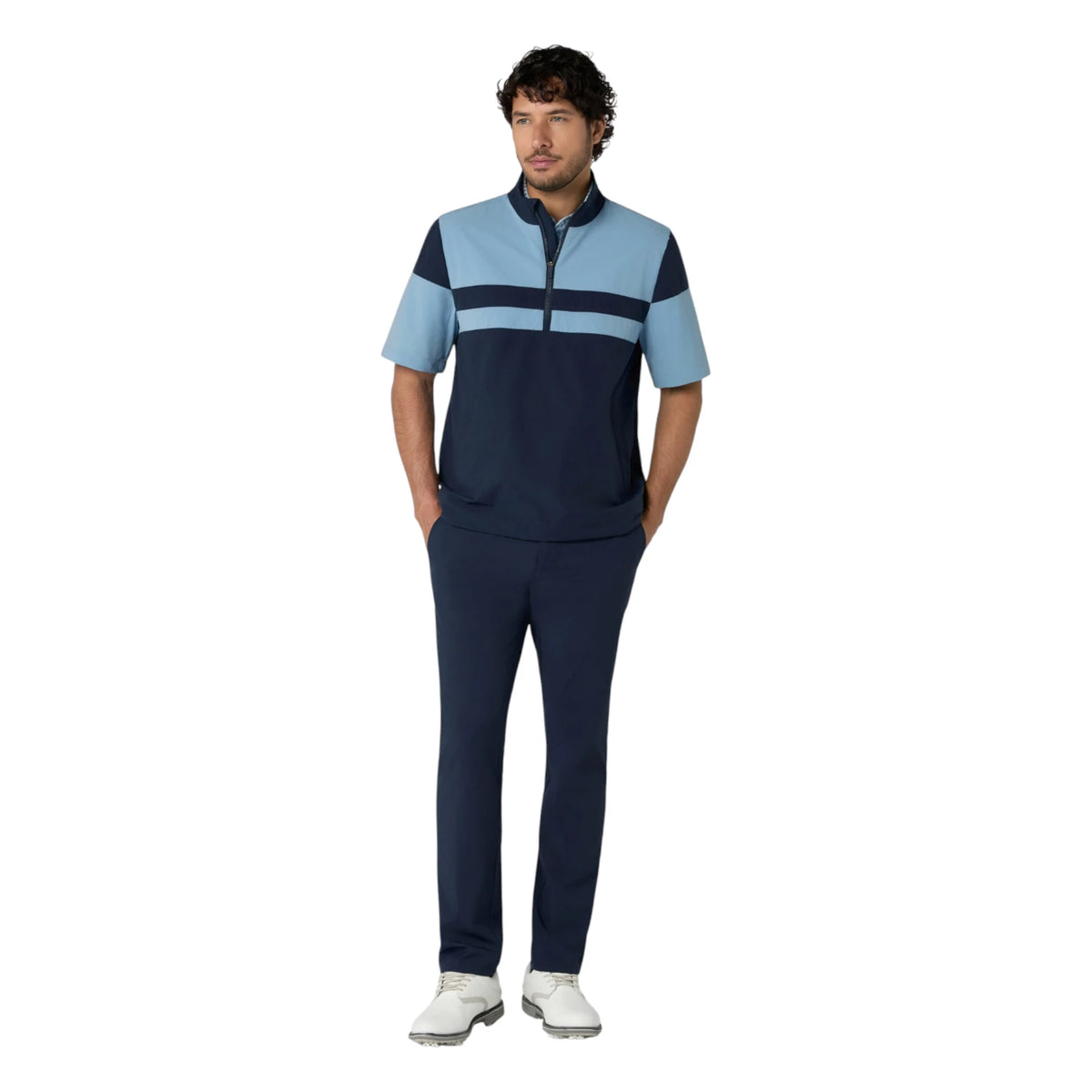 Original Penguin Colour Block Wind 1/4-Zip Golf Jacket OGRFG007
