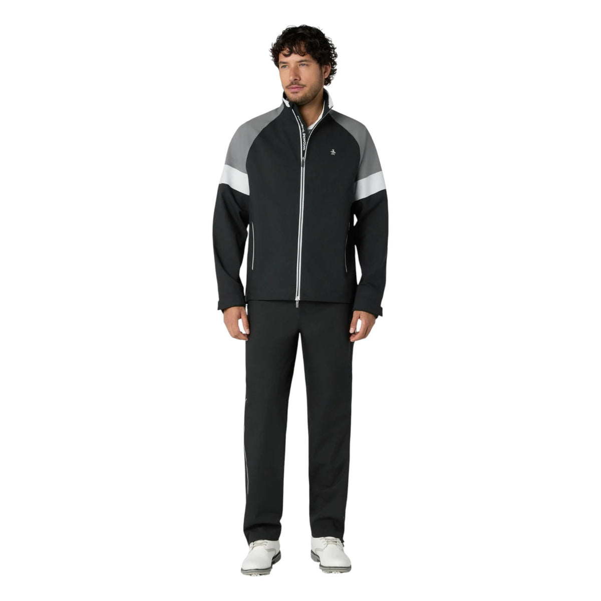 Original Penguin Earl Colour Block Waterproof Golf Jacket OGRFG021