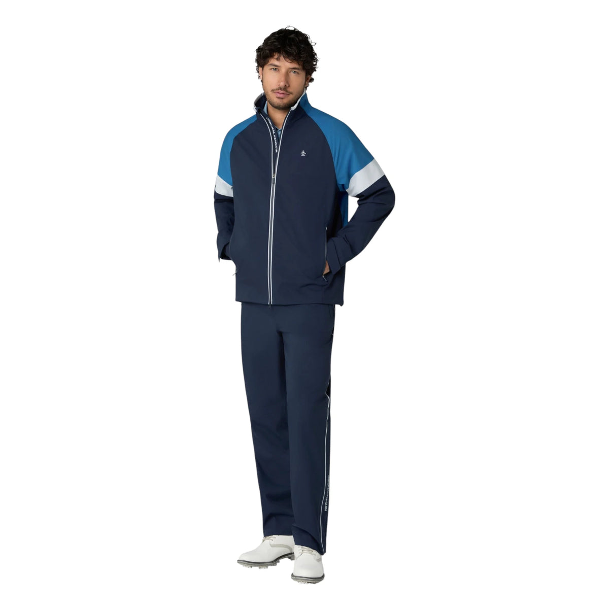 Original Penguin Earl Colour Block Waterproof Golf Jacket OGRFG021