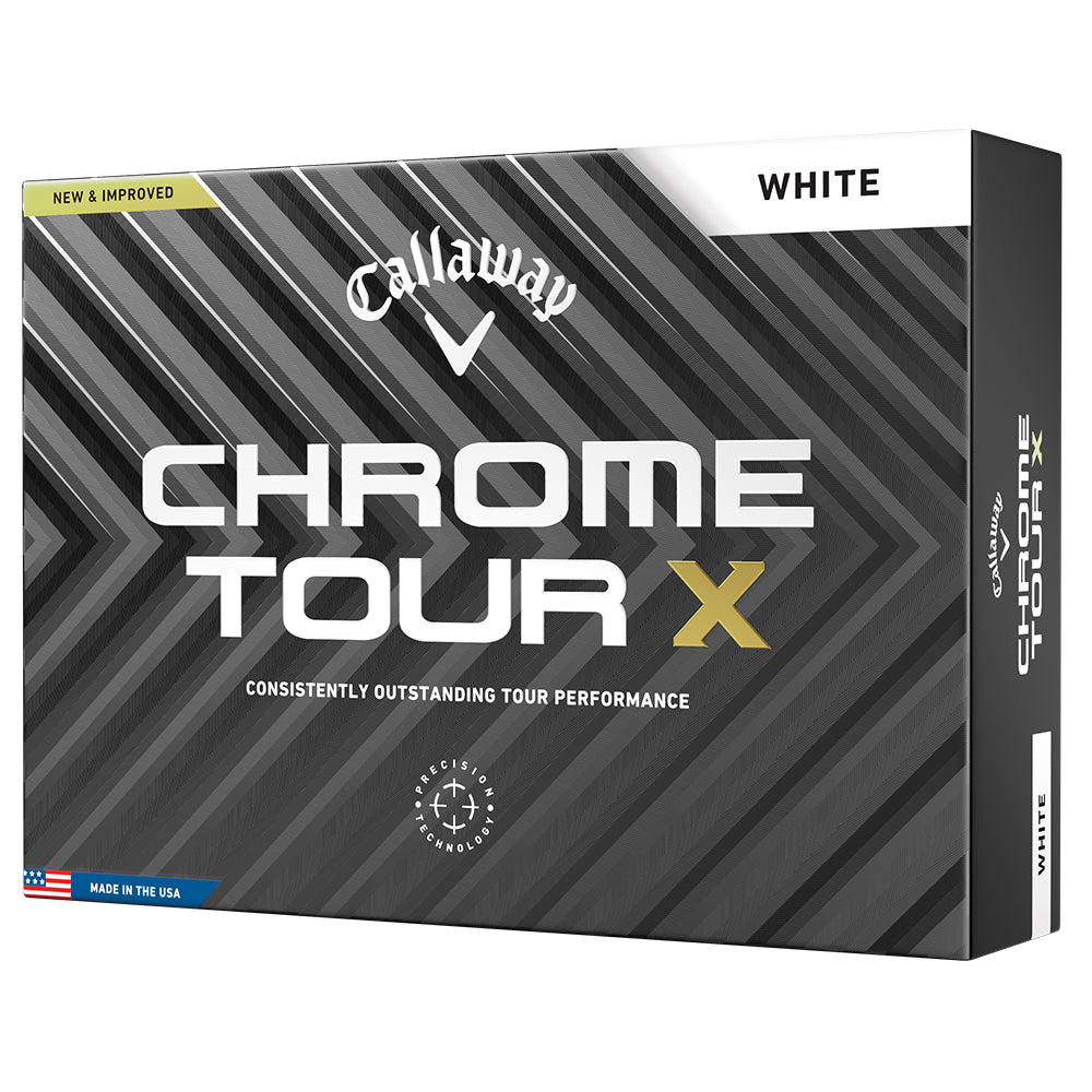 Callaway 2024 Chrome Tour X Golf Balls | White