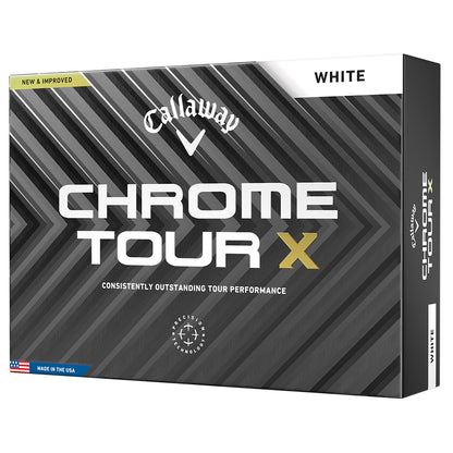 Callaway 2024 Chrome Tour X Golf Balls | White