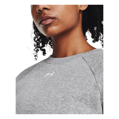 Under Armour Ladies Rival Fleece Crew Golf Mid Layer 1379508