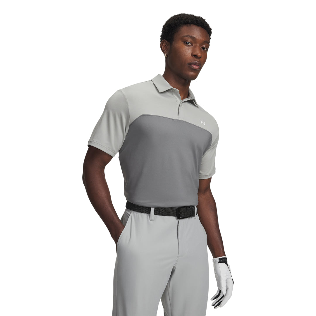 Under Armour Tee To Green Colourblock Golf Polo Shirt 6009798