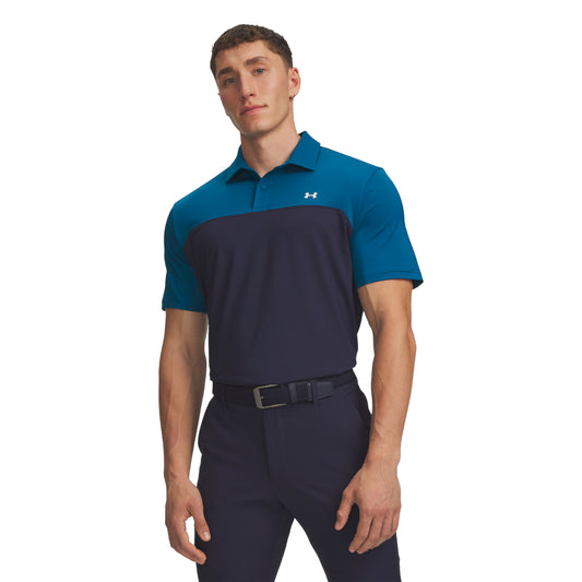 Under Armour Tee To Green Colourblock Golf Polo Shirt 6009798