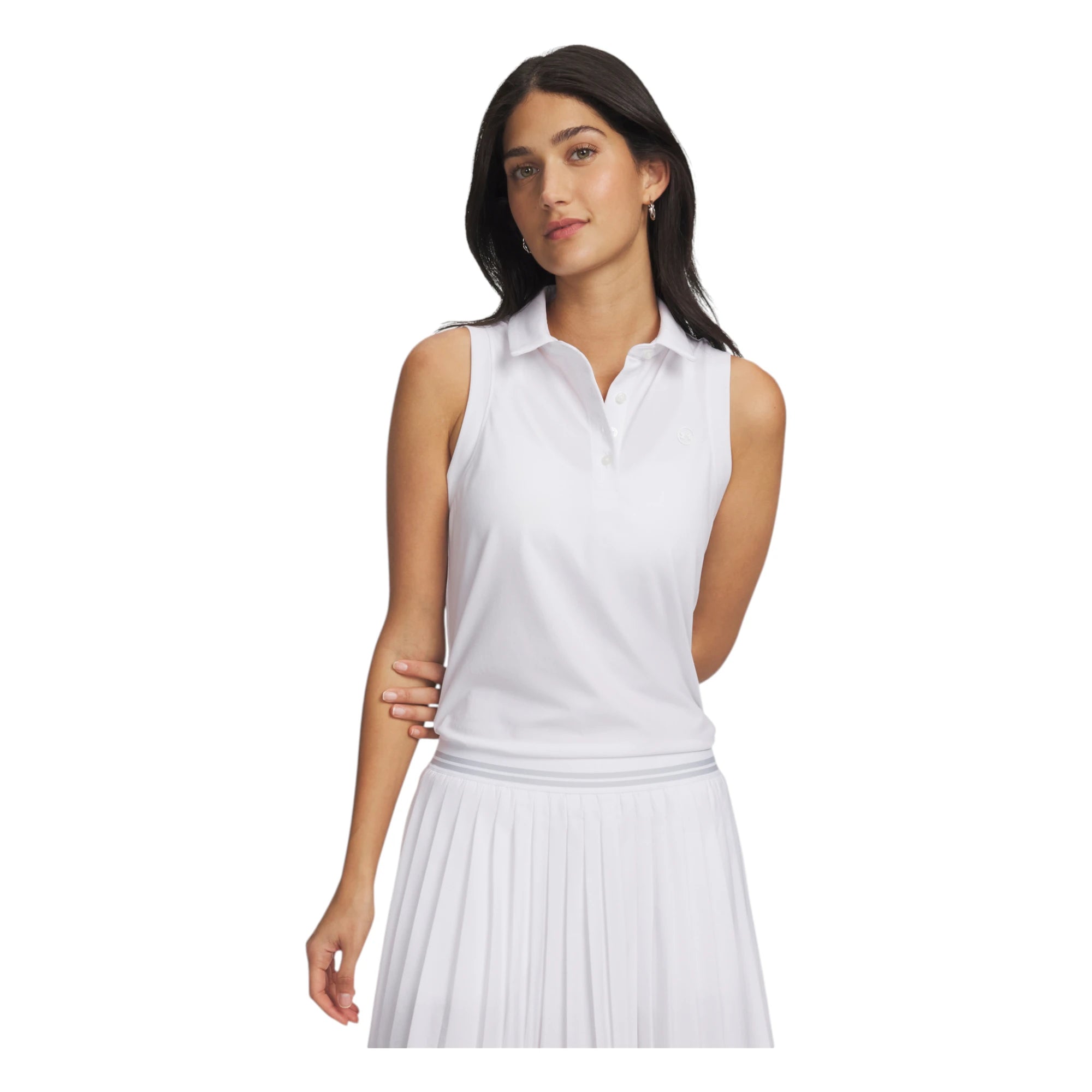 Under Armour Ladies Armour Dry Sleeveless Golf Polo Shirt 6009804