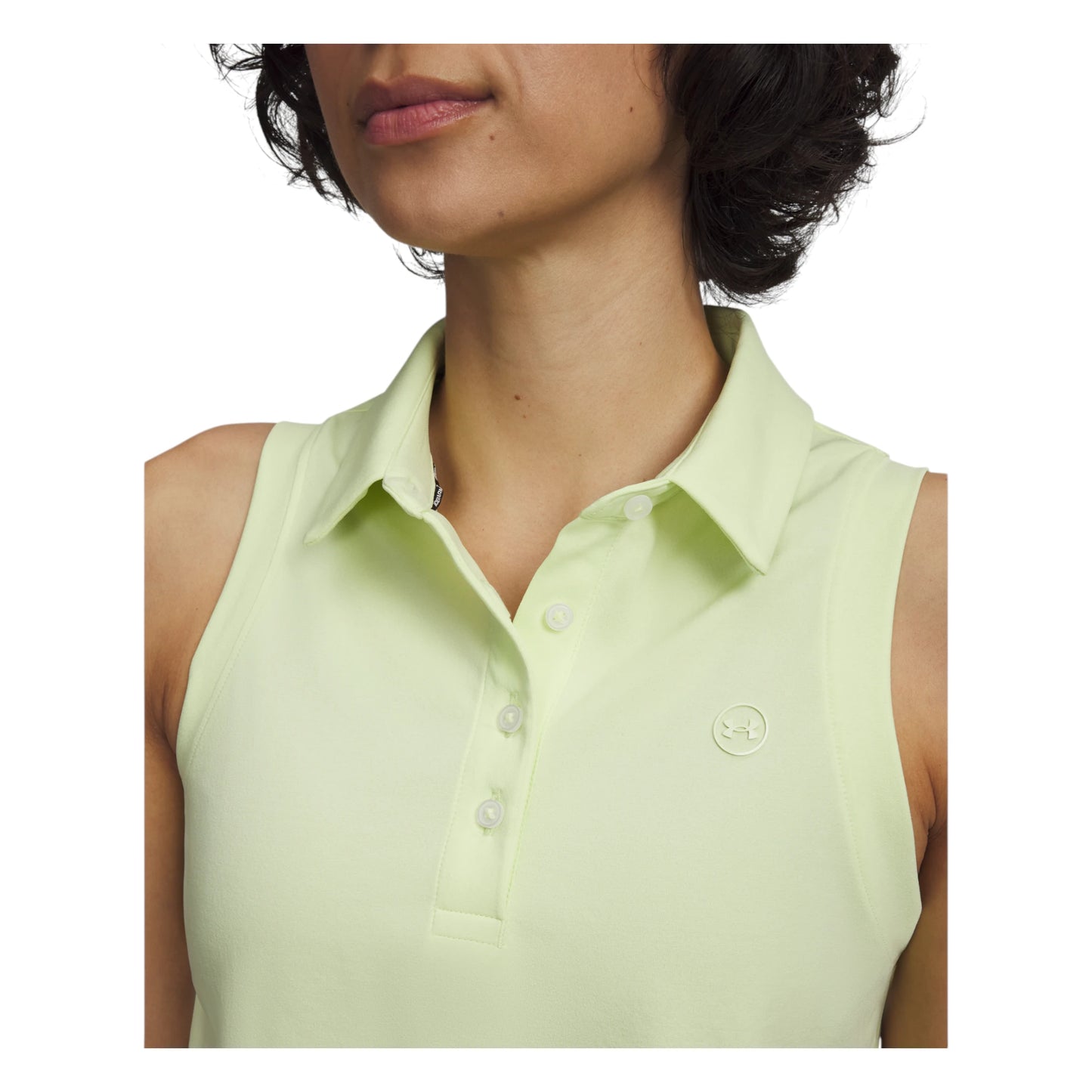 Under Armour Ladies Armour Dry Sleeveless Golf Polo Shirt 6009804