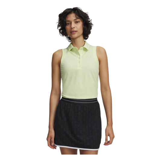 Under Armour Ladies Armour Dry Sleeveless Golf Polo Shirt 6009804