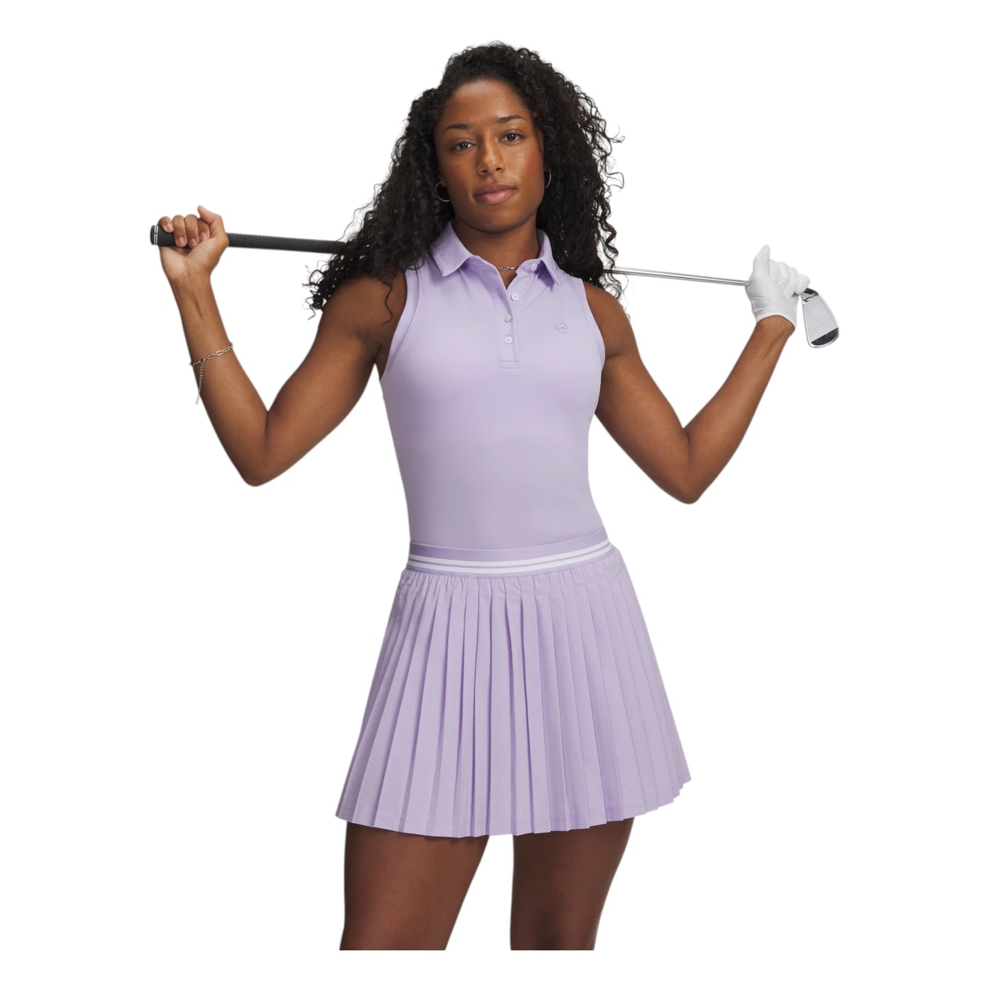 Under Armour Ladies Armour Dry Sleeveless Golf Polo Shirt 6009804