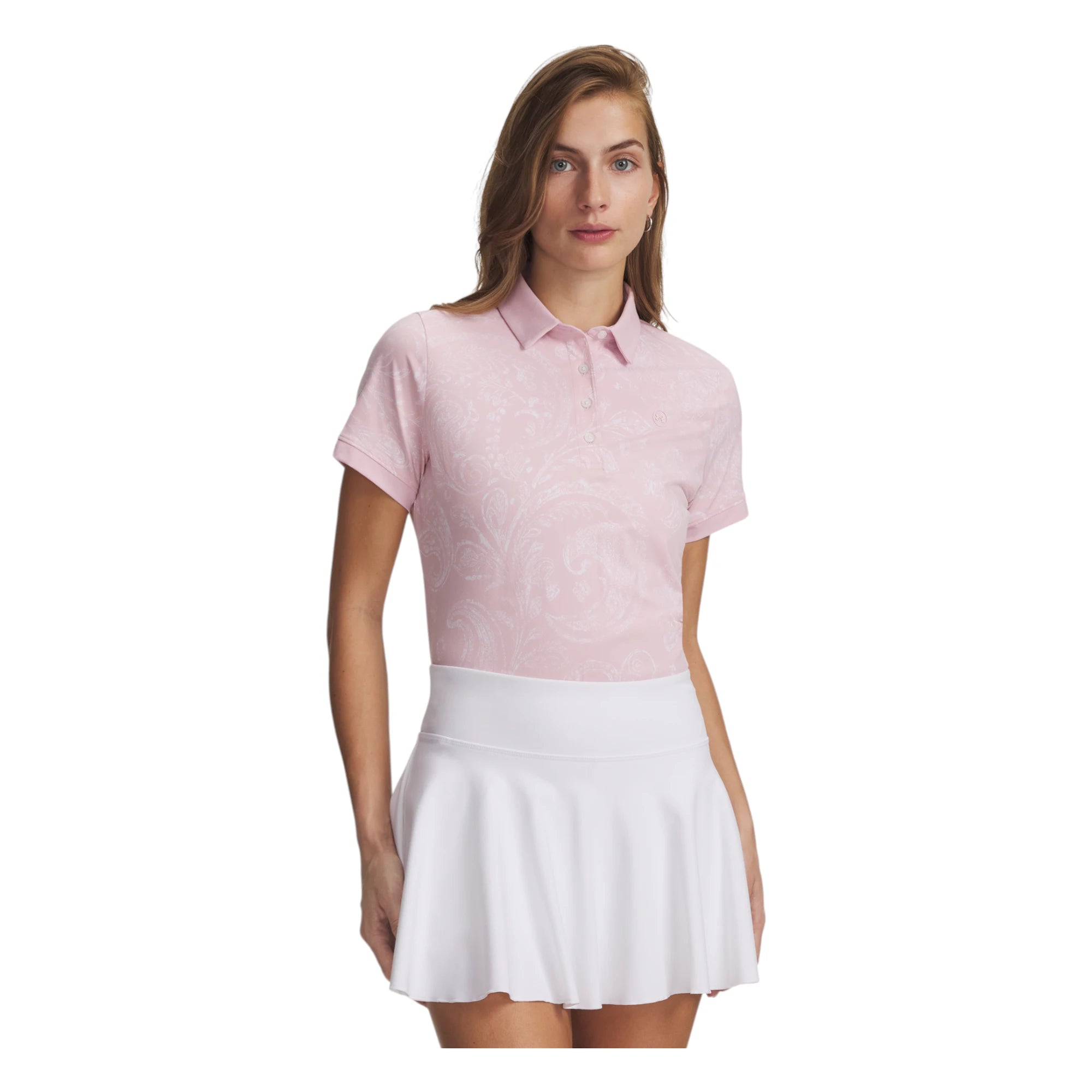 Under Armour Ladies Armour Dry Printed Golf Polo Shirt 6009806
