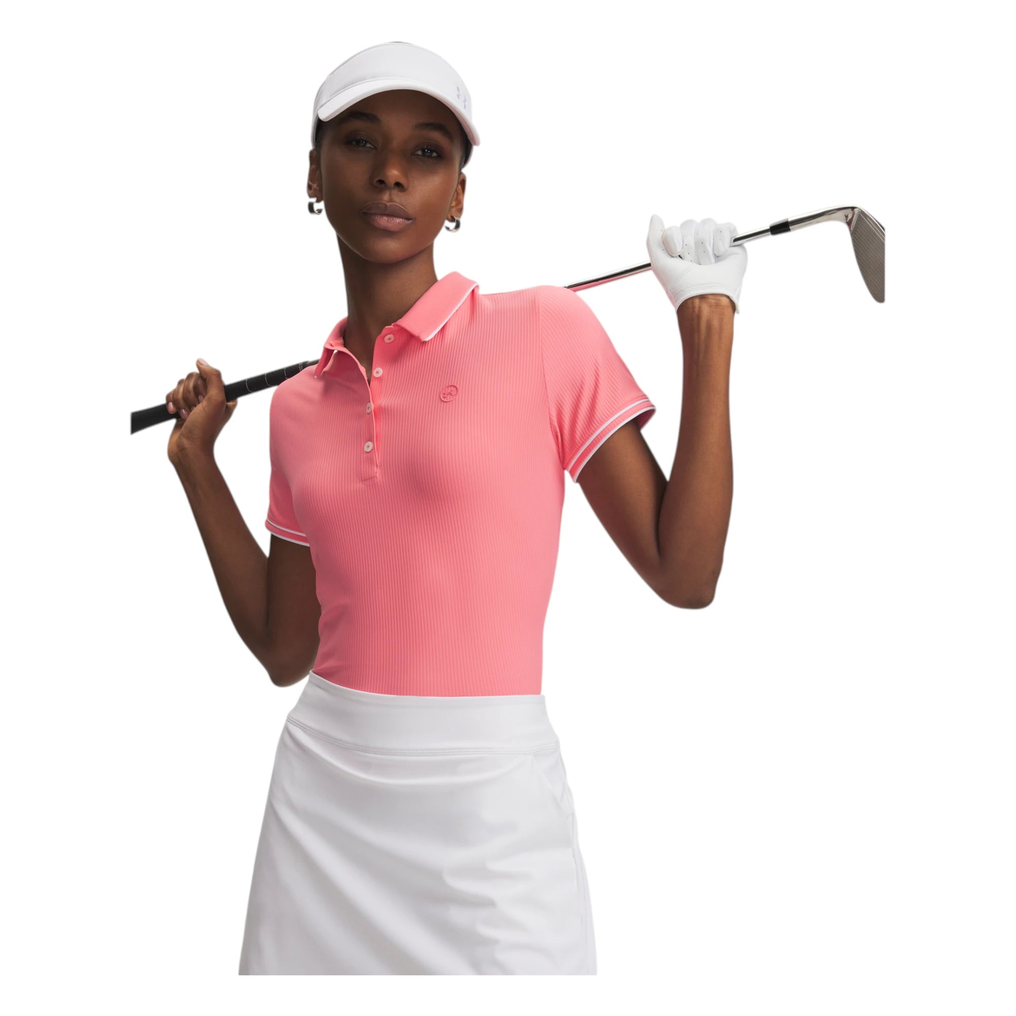 Under Armour Ladies Drive Chill Short Sleeve Golf Polo Shirt 6009835